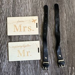 Mr & Mrs Luggage tags